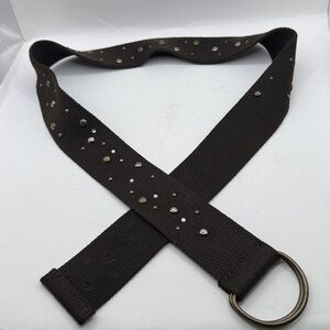 Brown Studded Belt Y2K Womens Hippie Boho